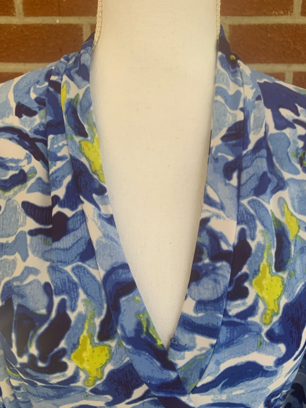 Dana Buchman blue floral dress - Picture 2 of 7